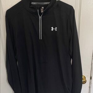 Under Armour Black Quarter-Zip Long Sleeve Pullover